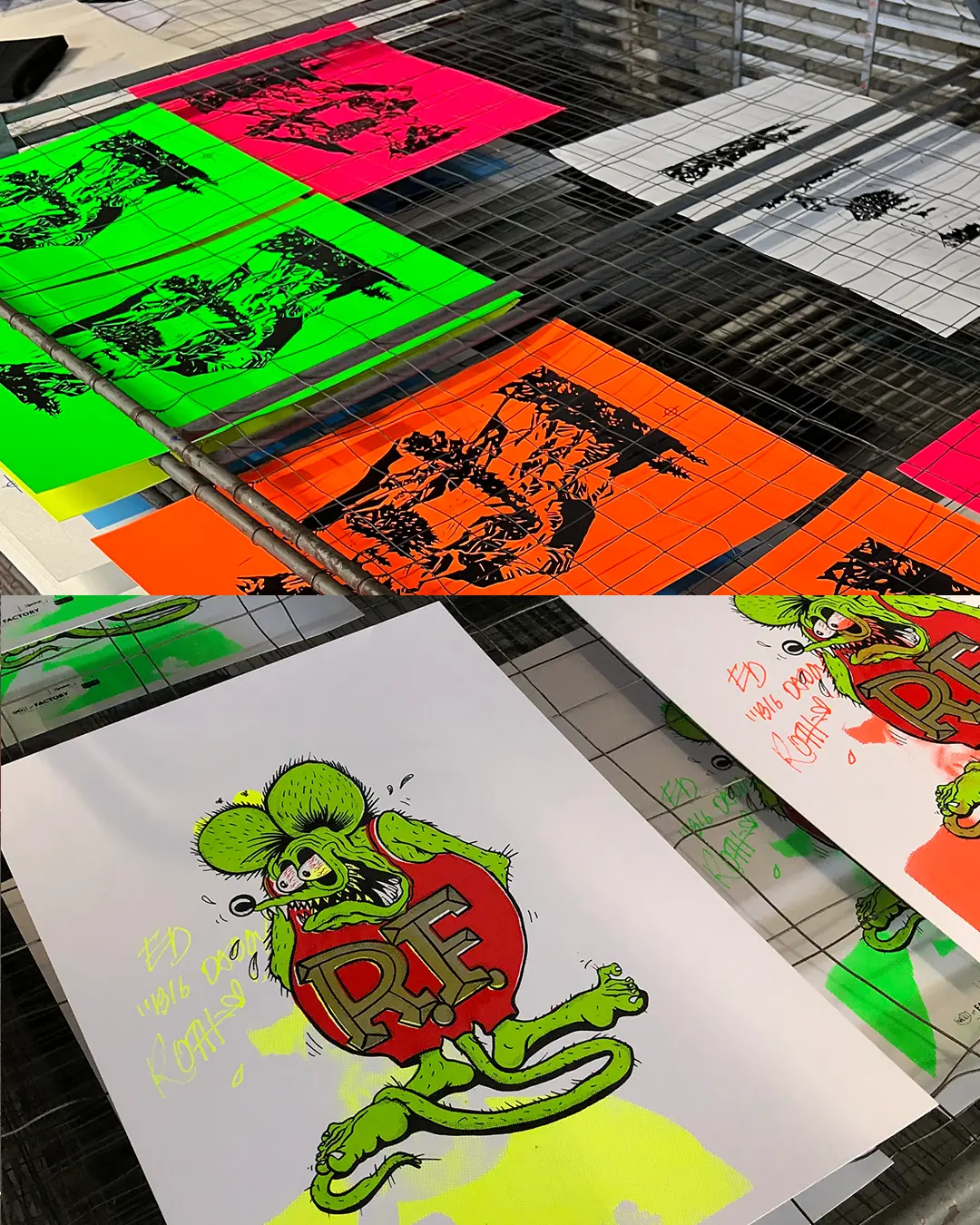 Siebdruck Experimente Unikate