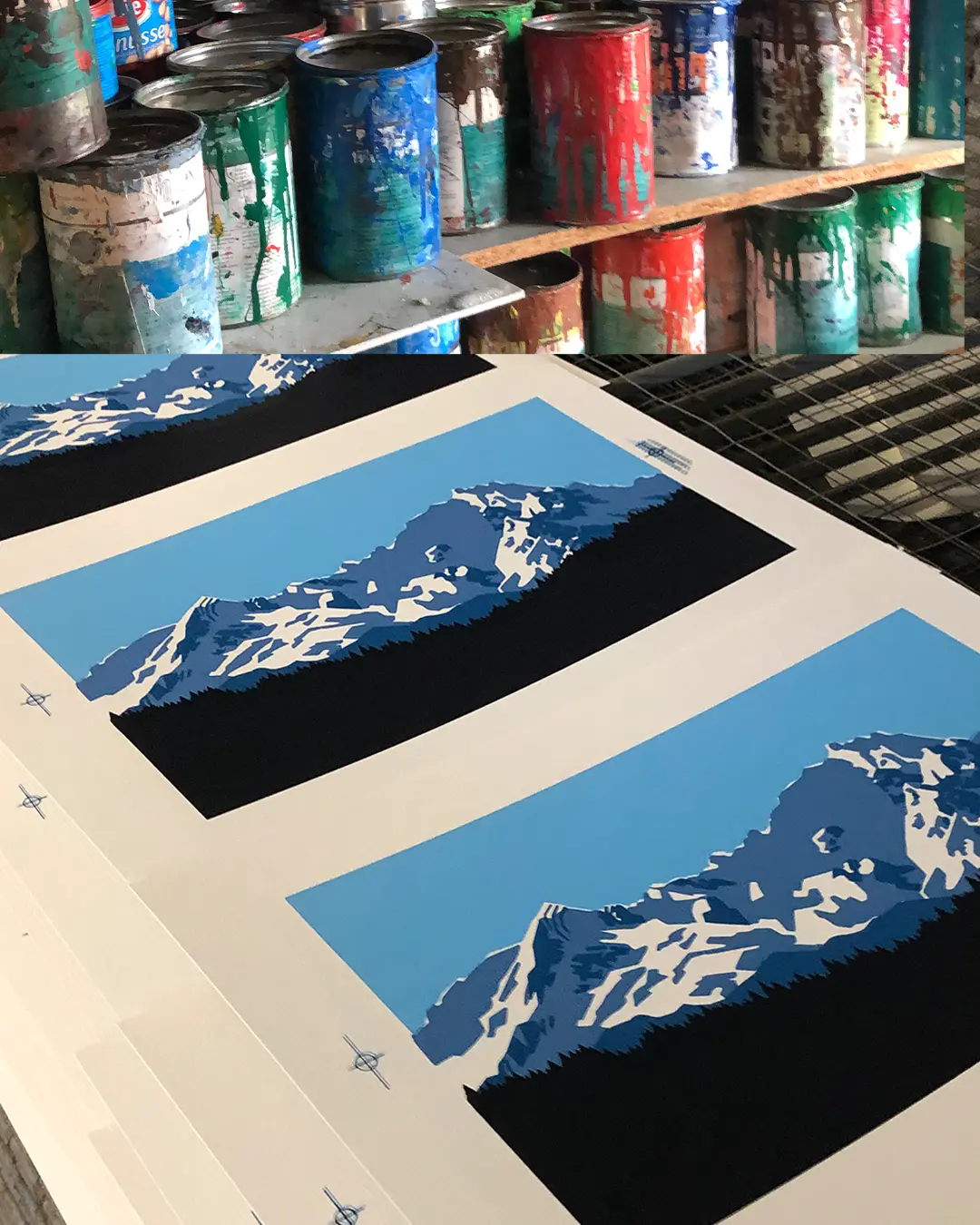 Siebdruckwebp Papier Sonderfarben